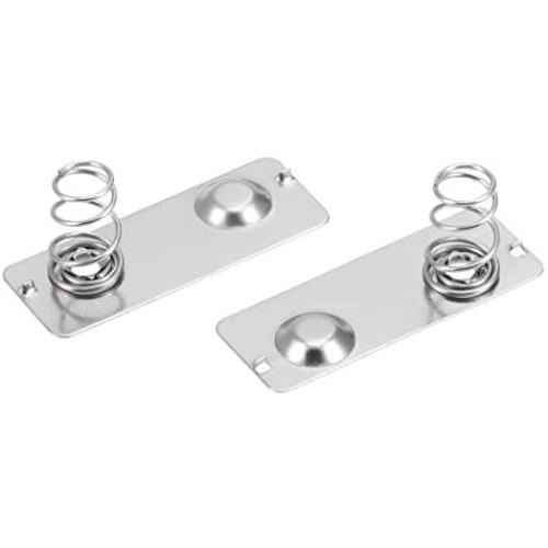 uxcell 20Pcs AA Battery Negative to Positive Conversion Spring Contact Nickeling Plate 29mmx11mm