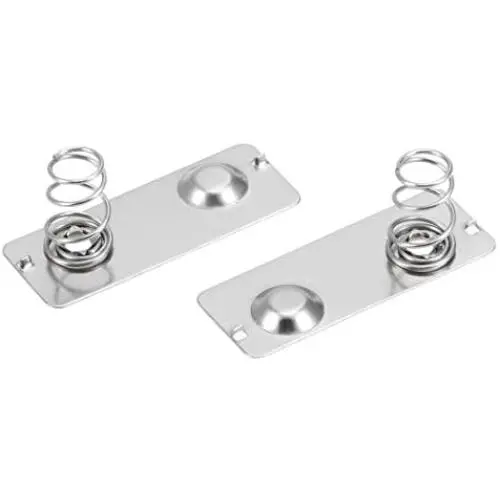 uxcell 50Pcs AA Battery Negative to Positive Conversion Spring Contact Nickeling Plate 29mmx11mm