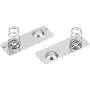 uxcell 50Pcs AA Battery Negative to Positive Conversion Spring Contact Nickeling Plate 29mmx11mm