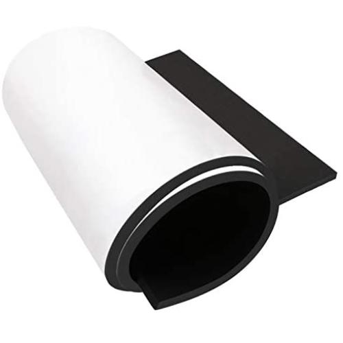 Dualplex Neoprene Sponge Foam Rubber Roll Adhesive,12x54 Inches X 1/4'' Thick, Perfect Cosplay Padding, DIY Project Sheet - Easy Cut Adhesive Multi-Function Soundproof Rubber Foam Sheet
