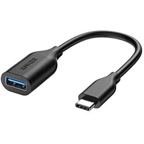 Anker USB-C to USB 3.1 Adapter, USB-C Male to USB-A Female, Uses USB OTG Technology, Compatible with Samsung Galaxy Note 8, S8 S8+ S9, iPad Pro 2018, Nexus 6P 5X, LG V20 G5 and More