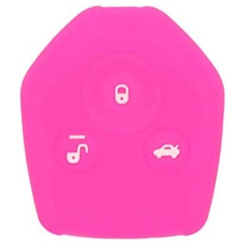 SEGADEN Silicone Cover Protector Case Holder Skin Jacket Compatible with SUBARU 3 Button Remote Key Fob CV4253 Rose