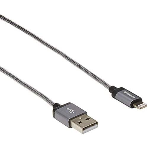 Verbatim Sync/Charge Lightning Data Transfer Cable, black, Black - 47''