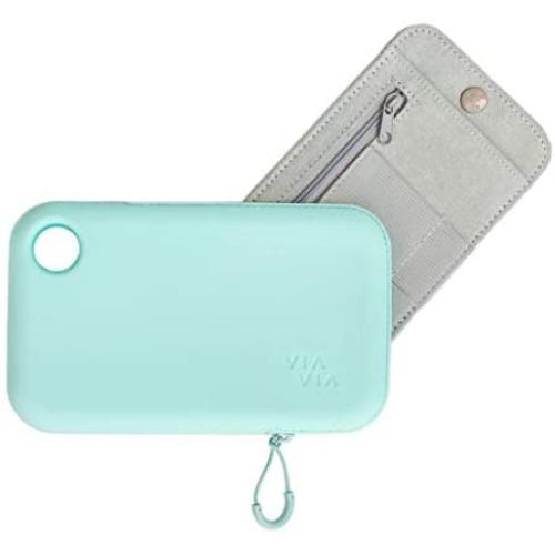 VIAVIA Wristlet Purse (Water-Resistant & Silicone) with Shoulder & Wrist Strap Wallet - Crossbody iPhone Purse - Travel Bag Organizer - Pocketbook - Waterproof Phone Pouch - Clutch Wallet