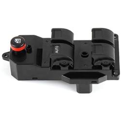 OCPTY Power Window Switch Driver Side Power Window Master Control Switch Fits for 2001-2005 Honda Civic 2002-2006 Honda CRV Replace 35750S5AA02ZA