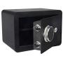 Golval EF25 Home Steel Security Safe Box, Biometric Fingerprint Quick-Access Safe with New-Gen Full Keypad Module Wide, Solid Steel Safe Strongbox for Cash,Jewelry, Guns, Valuables (Black)