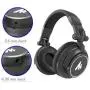 50MM Drivers Over Ear Headphones MAONO AU-MH601S Studio Stereo Monitor Closed Back Headphones for Music, DJ, Podcast (Sliver)