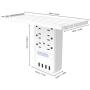 6 OUTLETS & 4 USB PORTS Surge Protector Wall Outlet, Just plug-in wall plug to power any smartphone including Phone and Android, lamps, laptops, hair dryer or other electronic.