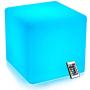 Mr.Go 14-inch 35cm Rechargeable LED Color Cube Light Seat W/Remote Control Magic RGB Color Changing Side Table Stool Home Bedroom Patio Pool Party Mood Lamp Night Light Romantic Decorative Lighting
