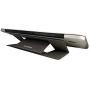 Invisible Laptop Stand, Pronimi Slim Ergonomic Portable Flip Laptop Stand for MacBook Air Mac Book Pro Tablets iPad Silver, Light Adjustable Laptop Stand up to 15 inch