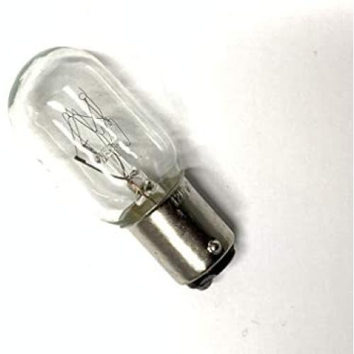 Generic Compatible with/Replacement for Light Bulb, Kenmore, short glass light bulb, 15W bayonet base, push in & twist, 2 posts on bottom of bulb