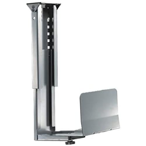 Newstar CPU-D200SILVER Under Desk PC Mount (Suitable PC Dimensions - Height: 39-54 cm/Width: 13-23 cm) - Silver