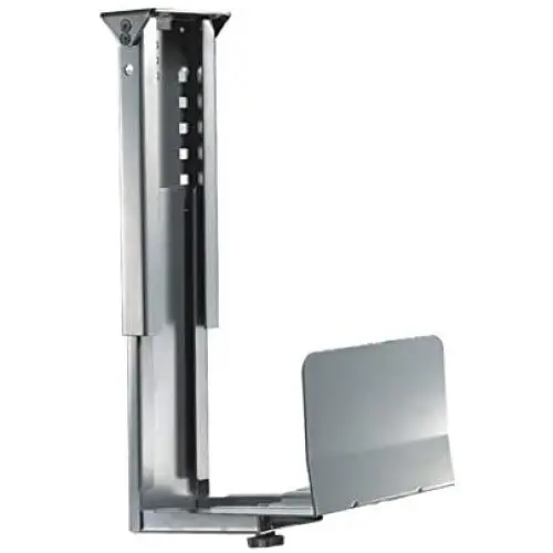 Newstar CPU-D200SILVER Under Desk PC Mount (Suitable PC Dimensions - Height: 39-54 cm/Width: 13-23 cm) - Silver