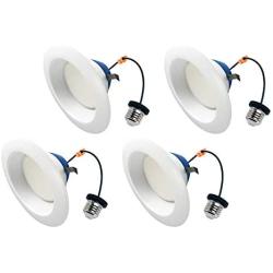 Cree Lighting, TRDL6-1102700FH50-12DE26-1-11004S-D, 6 inch LED Retrofit Downlight 100W Equivalent, 1100 lumens, Dimmable, Soft White 2700K, 50,000 hour rated life | 4-Pack,