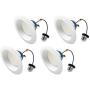 Cree Lighting, TRDL6-1102700FH50-12DE26-1-11004S-D, 6 inch LED Retrofit Downlight 100W Equivalent, 1100 lumens, Dimmable, Soft White 2700K, 50,000 hour rated life | 4-Pack,