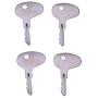 4PCS 123243 Key for Mitsubishi BD2 Series Dozers International Older M Series Kubota Tractors CAT Caterpillar Forklifts & Kumiai