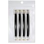 (4 Pack) 4 Inch Short Telephone Cable Rj11 Male to Male 4'', Phone Line Cord (Black)