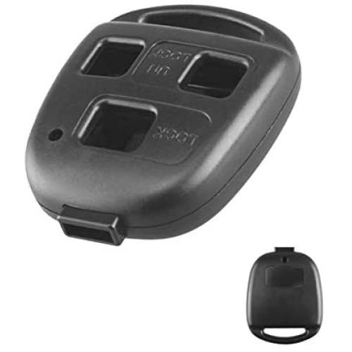 Not Needed for Cutting-Key Shell Replacement for Toyota Land Cruiser Key Fob Cover with Screwdriver Without Blade(3Buttons)
