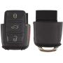 New Uncut blade Keyless Remote Key Fob Shell Case No Chips Inside for VW Volkswagen Jetta Passat Golf Beetle Rabbit GTI CC EOS (Black Pack 2)