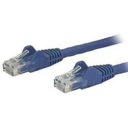 StarTech.com 1ft CAT6 Ethernet Cable - Blue CAT 6 Gigabit Ethernet Wire -650MHz 100W PoE RJ45 UTP Network/Patch Cord Snagless w/Strain Relief Fluke Tested/Wiring is UL Certified/TIA (N6PATCH1BL)