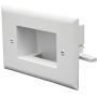 DATA COMM Electronics 45-0008-WH Easy Mount Recessed Low Voltage Cable Plate - White