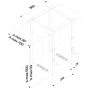 Newstar CPU-D025BLACK Under Desk PC Mount (Suitable PC Dimensions - Height: 3-60 cm/Width: 8-70 cm) - Black