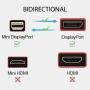 Mini DisplayPort to DisplayPort Cable, 3.3 Feet/ 1m, iVANKY 4K@60Hz/2K@144Hz Mini DP to DP Cable, Thunderbolt to DisplayPort Cable Compatible with MacBook Air/Pro, Surface Pro/Dock and More - Red