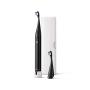 Jetpik JP300 Modern Sonic Rechargeable Toothbrush for Adults - 5 Brushing modes, Premium Aluminum Body, Waterproof, USB induction charging, Portable Travel Case Included Black color