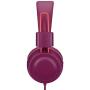 Kids Headphones-Noot Products K33 Foldable Stereo Tangle-Free 5ft Long Cord 3.5mm Jack Plug in Wired On-Ear Headset for iPad/Amazon Kindle,Fire/Boys/Girls/School/Laptop/Travel/Plane/Tablet(Plum)