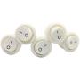 RuiLing 4PCS Snap Round Rocker Power Switch 6A 250V AC 2 Pin SPST Snap-in ON/Off Power Switch Button (2X Red + 2X Black)