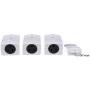 Woods 13569 13569WD Indoor Wireless Remote Kit up to 66 ft. Range, Ideal for Holiday Decorations, Works Through Walls Windows and Doors, Controls up to 3 Devices, 3-Outlet Pack, White/Orange