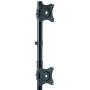StarTech.com Vertical Dual Monitor Stand - Supports Monitors 13” to 27” - Adjustable - Computer Monitor Stand for Double Stacked VESA Monitors - Black (ARMBARDUOV)