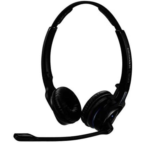 Sennheiser MB Pro 2 UC ML (506046) - Dual-Sided, Dual-Connectivity, Wireless Bluetooth Headset | For Desk/Mobile Phone & Softphone/PC Connection| w/ HD Sound & Major UC Platform Compatibility (Black)