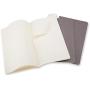 Moleskine Cahier Journal, Soft Cover, Large (5'' x 8.25'') Ruled/Lined, Pebble Grey, 80 Pages (Set of 3)