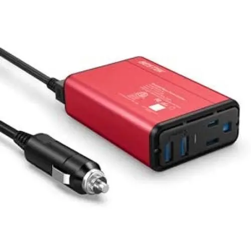 BESTEK 150W Power Inverter DC 12V to 110V AC Converter 4.2A Dual USB Car Adapter, Thinner Design with ETL Listed BESTEK 150W Power Inverter DC 12V to 110V AC Converter 4.2A Dual USB Car Adapter, Thinner Design with ETL Listed