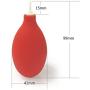 Mini Squeeze Ball Pump Duster Ear Mold Cleaner Dust Cleaner Air Blower for Hearing Aids, Camera Lens, Watch Computer Laptop, DSLR Camera Lens Keyboard, Computer PC Parts (Red(Plastic))
