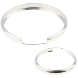 iJDMTOY Silver Finish Smart Key Fob Replacement Ring Compatible With 08-up Mini Cooper JCW R55 R56 R57 R58 R59 R60