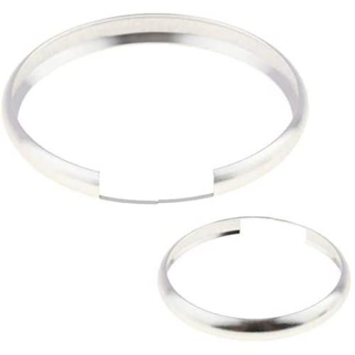 iJDMTOY Silver Finish Smart Key Fob Replacement Ring Compatible With 08-up Mini Cooper JCW R55 R56 R57 R58 R59 R60
