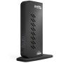 Plugable USB 3.0 and USB-C Dual 4K Display Docking Station with DisplayPort and HDMI for Windows and Mac (Dual 4K DisplayPort & HDMI, Gigabit Ethernet, Audio, 6 USB Ports) Vertical
