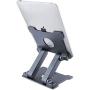 Tablet Stand,KABCON Adjustable Aluminum Tablets(7-13.5 inch) Holder for iPad 2017/2018,iPad Pro,Surface Pro Surface Pro 3 4,FIRD HD 10,Samsung Galaxy Tab E,ASUS Transformer with a Carry Bag-Space Grey