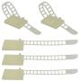 Wire Management Clips with Screw Hole(40 Pack) Adjustable Zip Ties，self Adhesive Nylon Cable Traps(Transparent Yellow)