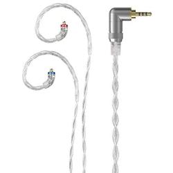 FiiO LC-2.5D 2.5mm High-Purity Monocrystalline Silver Litz MMCX Replacement Cable for Shure SE215 SE315 SE535 JVC/FiiO FH5 FA7 FH7