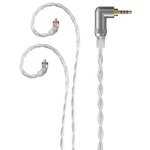 FiiO LC-2.5D 2.5mm High-Purity Monocrystalline Silver Litz MMCX Replacement Cable for Shure SE215 SE315 SE535 JVC/FiiO FH5 FA7 FH7
