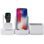 Hagibis Charging Station 3 in 1Charging Stand Dock for Apple Watch Airpods iPhone Universal Desk Stand Compatible for AirPods 1/2 Apple Watch Series 4/3/2/1 and iPhone 11/Xs/X Max/XR/X/8/7/6 Plus
