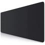 Halomy Gaming Mouse Pad - Large Desk Pad Mouse Pad with Non-Slip Natural Rubber Base, Double Weave Fabric Surface Design - Tight and Smooth, Fit Any Mouse, Keyboard and Laptop (80x30 Black)