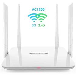 WAVLINK WiFi Router/High Speed WiFi Range Extender/Coverage Up to 1200Mbps with 5GHz Gigabit Dual Band Wireless Internet Router[2020 Upgrade]