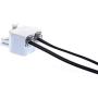 Duplex Jack Phone Wall Adapter - 2 Pack, White - 2-Way Phone Splitter (2 Lines) Wall Jack Phone RJ11 Adapter
