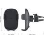 AUKEY Cell Phone Holder for Car Air Vent Car Phone Holder Compatible with iPhone 11/ Xs/XS Max / 8/7 / 6, Google Pixel 3 XL, Samsung Galaxy S9+, and Other Phones, Gray