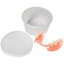 Dukal Pack of 25 Denture Bath Case Cups. Translucent Dental Orthodontic Retainer. False Teeth Storage Case Box. Perfect to Safe Guard Dentures. Easy to Open.