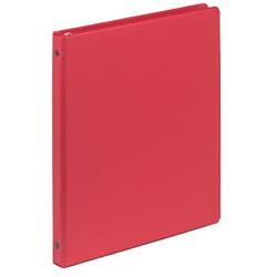 Samsill .5 Inch Value Document Storage 3 Ring Binder , Round Ring, 11 x 8.5 Inches, Red (11103)